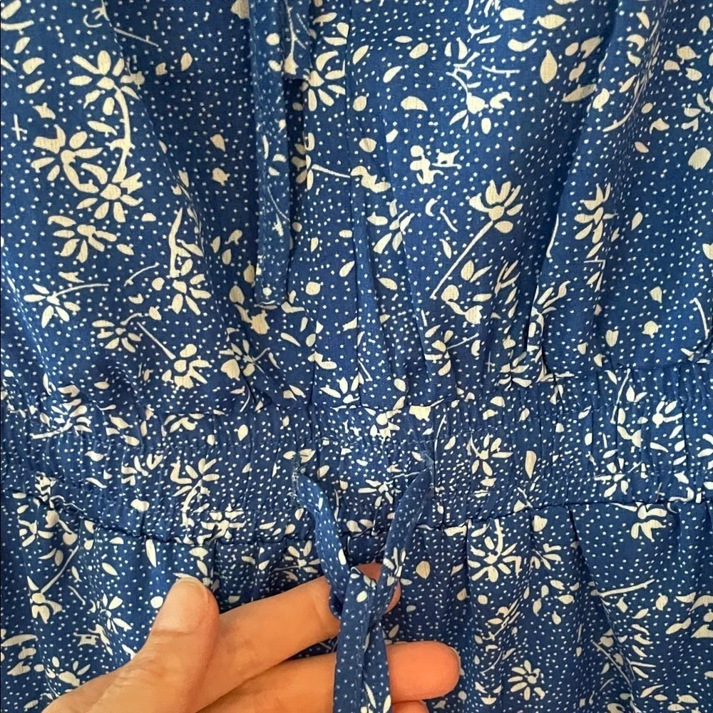 Pinch Blue and White Floral Pattern Dress